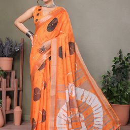 Lookmark Bandhani Zari Saree-image-79