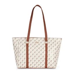 Lavie Off White Printed Large Tote Handbag-image-94