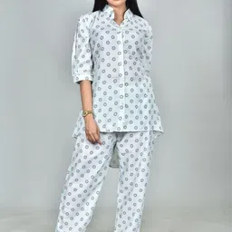 Morchari Digital Printed Top With Trousers Co-Ords-94
