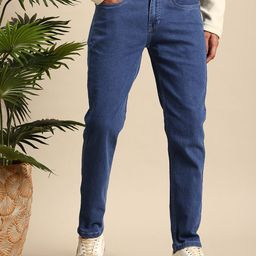 Mast & Harbour Men Tapered Fit Stretchable Jeans-image-35