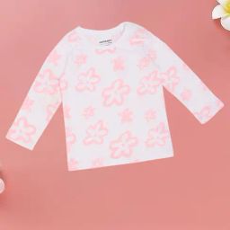 Pantaloons Baby Girls Snow White Floral Print T-Shirt-picture-18