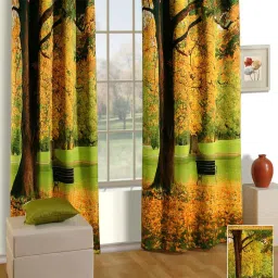 Swayam Lounge Eyelet Window Curtain - Single Piece (Multicolor),5 Ft image 1