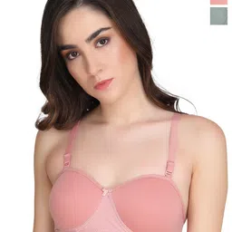Liigne Pack Of 2 Full Coverage Lightly Padded Everyday Bras With All Day Comfort-25