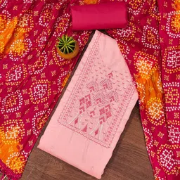 Panzora Floral Embroidered Sequinned Unstitched Dress Material-image-83