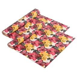 Kuber Industries Pink & Yellow 2 Pieces Water Resistant Shelf Liner Organisers-25