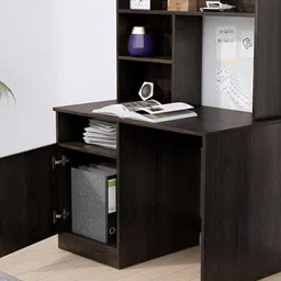 HEXA RED Brown Engineered Wood Study Table For Work From Home Students & Computer Table image 3