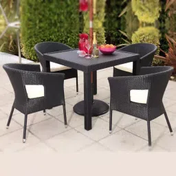 Spyder Craft 946873280 Powder Coated 4 + 1 Table Chair Set (Honey)-image-51