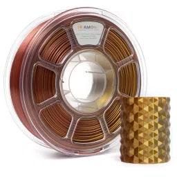 FiLAMONT 3 In 1 Color 3D Printer Filament Silk PLA Gold, Silver, and Copper-89