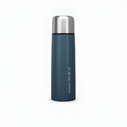 Quechua By Decathlon Blue & Silver-Toned Single Stainless Steel Printed Water Bottle-56