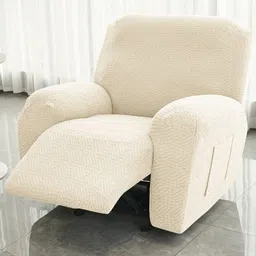 HOKIPO Beige Recliner Cover With Arms-image-22