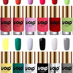 VOLO Set Of 12 Luxury Super Shine Nail Polish-9.9ml Each- Combo No.271-14