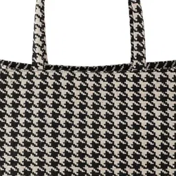 Ap ulike Checked Textured Oversized Structured Handheld Bag image 5