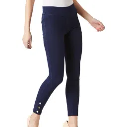 Miss Chase Navy High Rise Jeggings-image-95