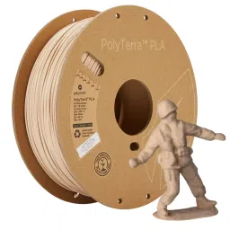 Polymaker PolyTerra Matte 3D Printer Filament PLA Army Beige-12
