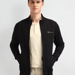 Arrow New York Men High Neck Long Sleeves Cotton Sweatshirt-image-85