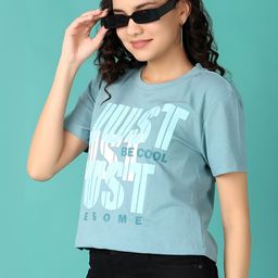 V-Mart Women Typography Printed Round Neck T-shirt-picture-25