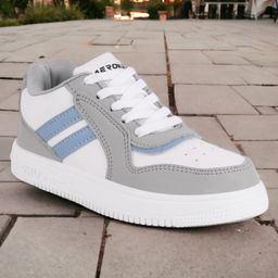 Lil Lollipop Colour Block Laced Up Shoes - Grey-image-88