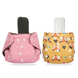 Chinmay Kids Printed Diapers Pack of 2 | Size Adjustable Baby Cloth Button Diaper - Washable/Reusable Nappies for Infants & Toddlers With Insert-12