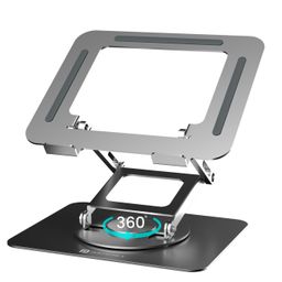 Portronics My Buddy K11 Pro Metal Laptop Stand with 360° Rotation, Adjustable Height & Angle, Improves Air Ventilation, 10 Kgs Max Weight for Laptops & MacBook(Silver) POR-2636-image-10