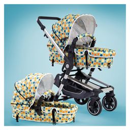 StarAndDaisy Baby Stroller Pram Travel Friendly & Multi-Purpose Multi Adjustment Broad Seat & Buggy Toddler Girl And Boy - Multicolor-64