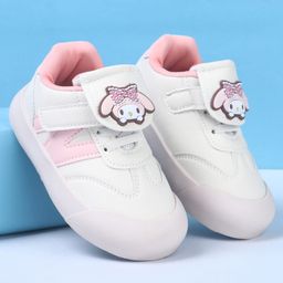Babyoye Velcro Closure Casual Sneakers with Puppy Applique - Pink-picture-22