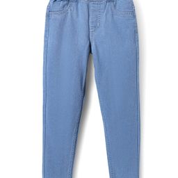 Pine Kids Denim Woven Ankle Length Washed Jeggings - Light Blue-image-29