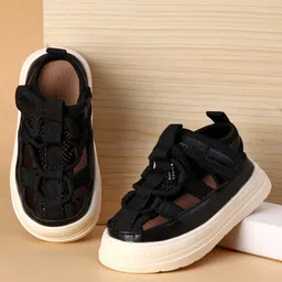 Babyoye Sandals With Velcro Closure - Black-picture-38