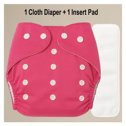 Sparkle Joy Free Size Reusable Cloth Nappies / Diaper With Insert Pad - Pink-picture-32