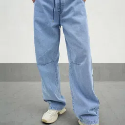 MASCLN SASSAFRAS Men Wide Leg Mid-Rise Cotton Jeans-image-73