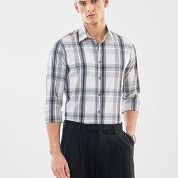 Snitch Slim Fit Checked Long Sleeves Shirt-picture-8