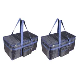 prettykrafts Blue & Black Pack Of 2 Duffel Bag-26