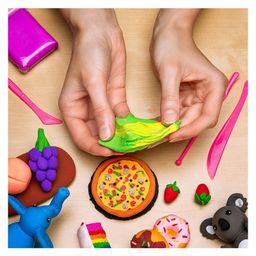 AKN TOYS Ultra Light Clay Safe & NonToxic Bounce Clay 12 in Different Color Fluffy Foam Clay With Tools -( COLOR MAY VARY PACK OF 4 ) image 3