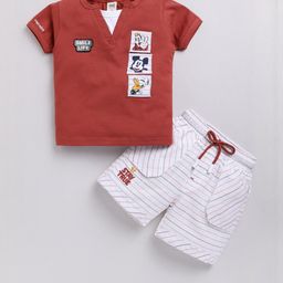UNO KIDS Boys Brown Clothing Set-4