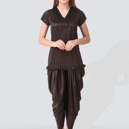 Romaisa Women Black Night suit-image-15