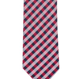 The Tie Hub Red & White Checked Broad Tie-image-68