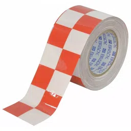 BRADY Floor Marking Tape Continuous Roll Checkered Red/White No Legend 3 inch x 100 ft x 8 mm, 41E559-image-83