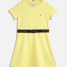 Tommy Hilfiger Kids Yellow Tulip Regular Fit Dress-image-35
