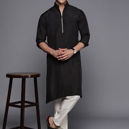 Inddus Men Solid Straight Kurta-picture-56