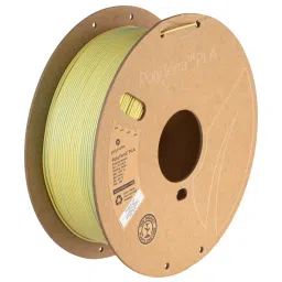 Polymaker PolyTerra Dual Matte 3D Printer Filament PLA Chameleon (Teal-Yellow) image 2