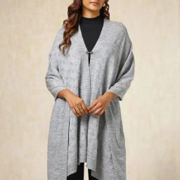 Soch Grey Woven Shawl-26
