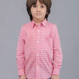 Biglilpeople Boys Standard Opaque Checked Casual Shirt-picture-12