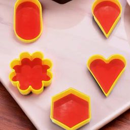 DS Yellow Plastic Chocolate Moulds  - Set of 5-41