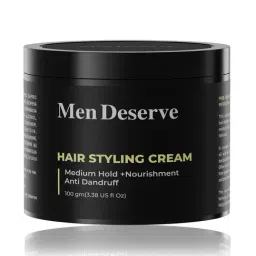 Men Deserve Medium Hold Hair Styling Cream - 100 gm-11