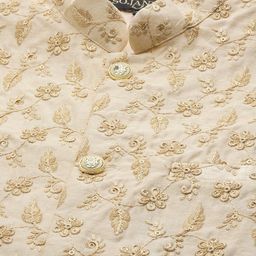 SOJANYA Ethnic Motifs Regular Kurta With Churidar With Nehru Jacket image 2