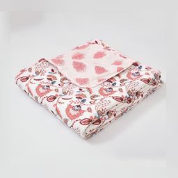 Jinaya's Pink & Multicoloured Floral AC Room 300 GSM Double Bed Dohar-image-62