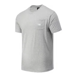 New Balance  Grey Casual T-shirt for Men with Pocket-image-59