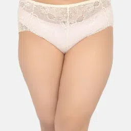 Curvy Love Beige Lace Hipster Panty-picture-18