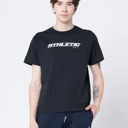 Red Tape Black Round Neck T-Shirt-image-94