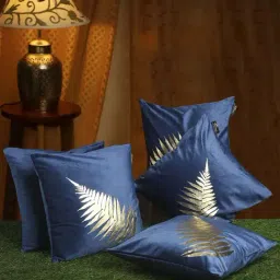 HOSTA HOMES Navy Velvet Cushion Cover - Set of 5-image-93