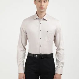 Tommy Hilfiger Grey Cotton Regular Fit Structured Shirt-image-54